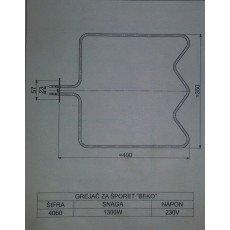 Grejač za šporet BEKO 1300 W