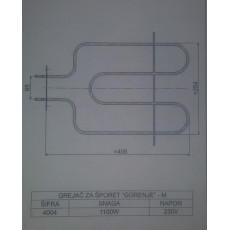 Grejač za šporet GORENJE 1100 W -  M