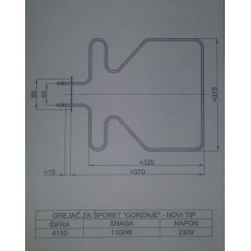 Grejač za šporet GORENJE N.T 1100 W