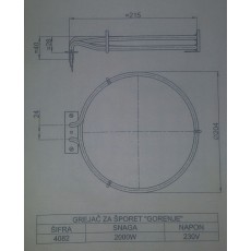 Grejač za šporet GORENJE - OKRUGLI