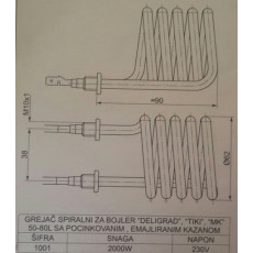 Grejač bojlera 50-80L sa emajliranim kazanom