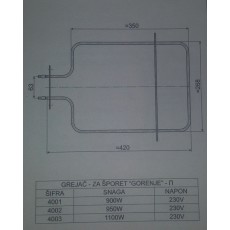 Grejač za šporet GORENJE 1100 W - P