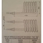 Grejač bojlera 3000W spiralni za emajlirane kazane