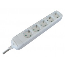 Prenosna priključnica pet mesta 16A/250V